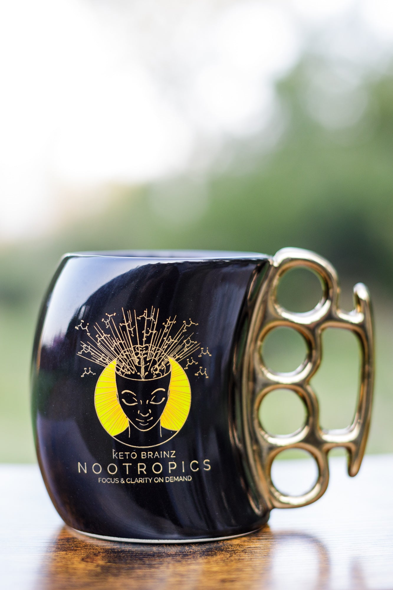 Keto Brainz Brass Knuckle Mug