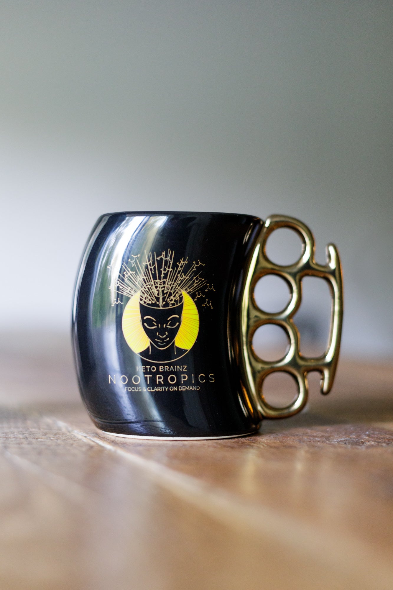 Keto Brainz Brass Knuckle Mug