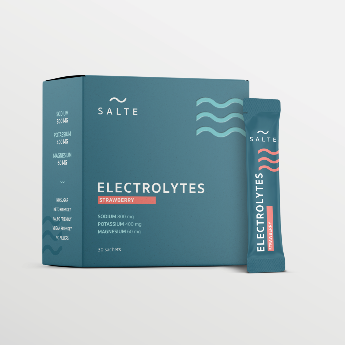 SALTE Norwegian Electrolyte - Strawberry Electrolyte 30 pack