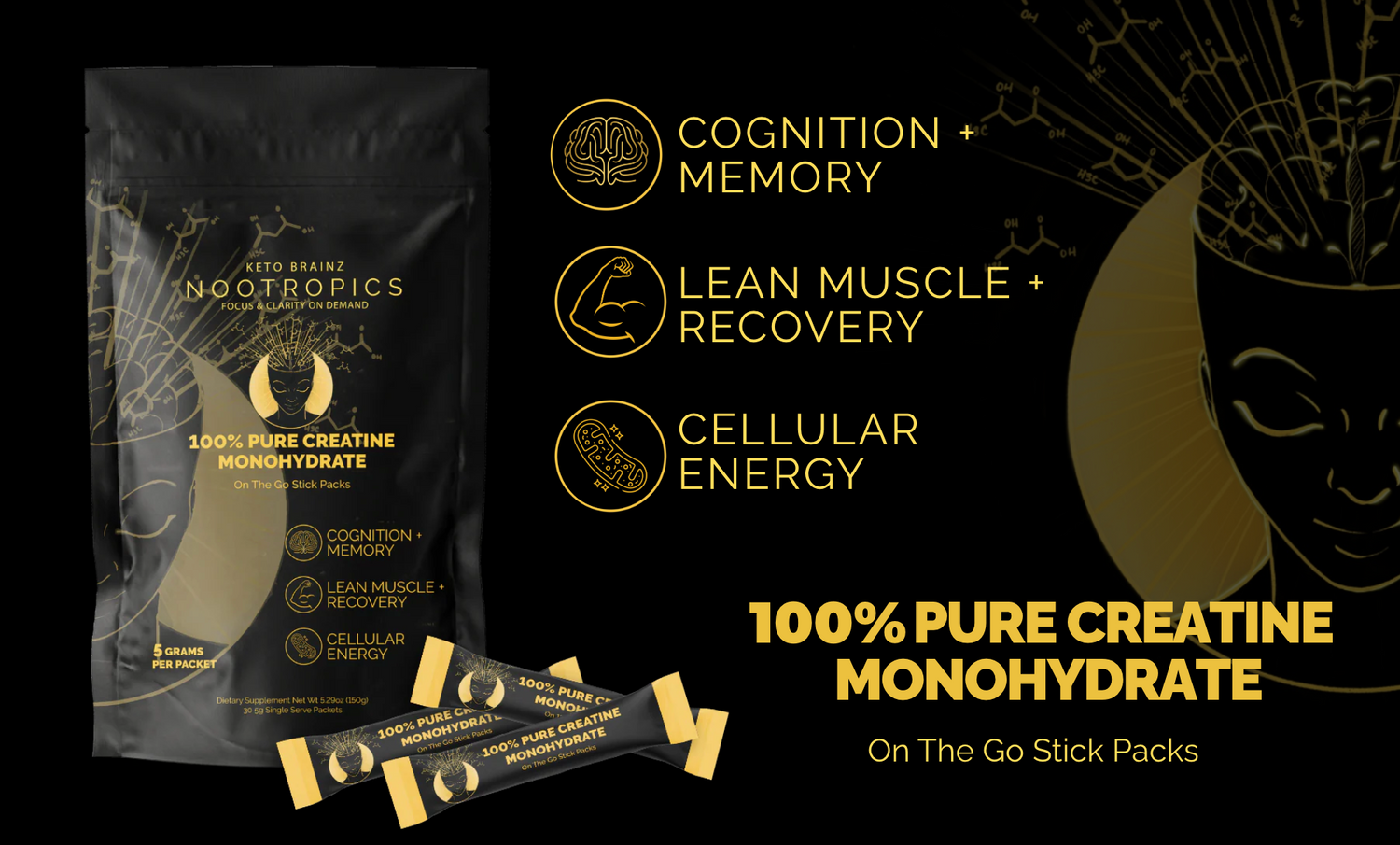Creatine Monohydrate Travel Packets