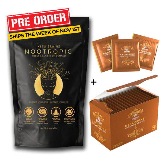 Keto Brainz + KETOSPIKE Cocoa with BHB ketones