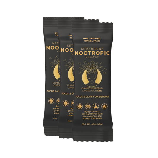 3 Keto Brainz Nootropic Creamer - Travel Packets