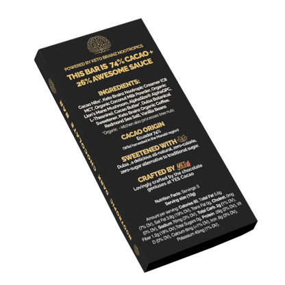 Keto Brainz Nootropic Dark Chocolate Bar - PRE-ORDER TODAY!!