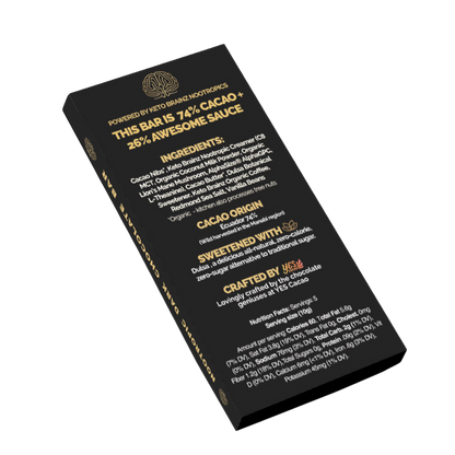 Keto Brainz Nootropic Dark Chocolate Bar - COMING SOON!