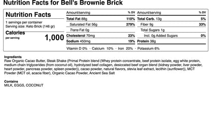Mark Bell's Carnivore Brownie Batter Keto Brick 6-Pack