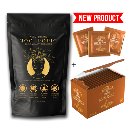 Keto Brainz + KETOSPIKE Cocoa with BHB ketones