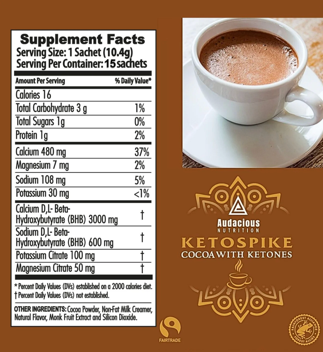 Keto Brainz + KETOSPIKE Cocoa with BHB ketones