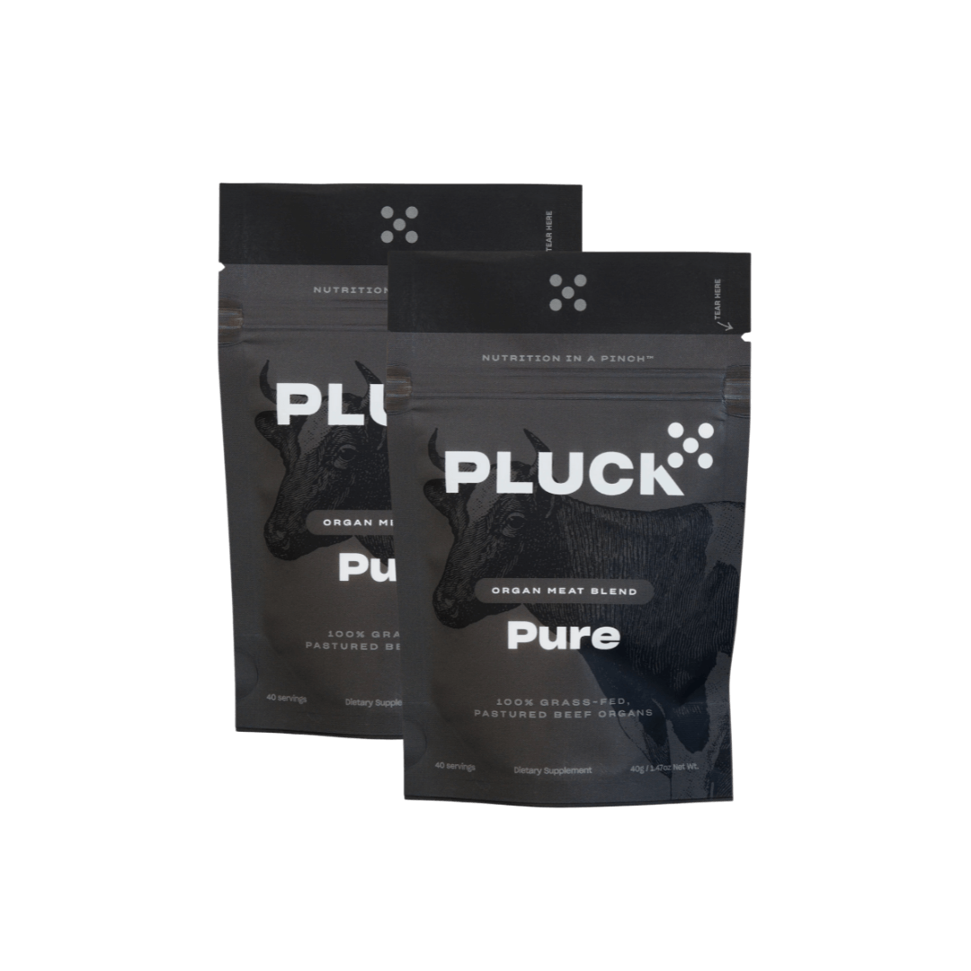 product image of 2-pack of Pluck Pure powdered grass fed organ meat blend